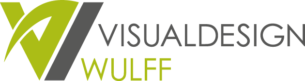 Visualdesign Wulff Logo im Querformat